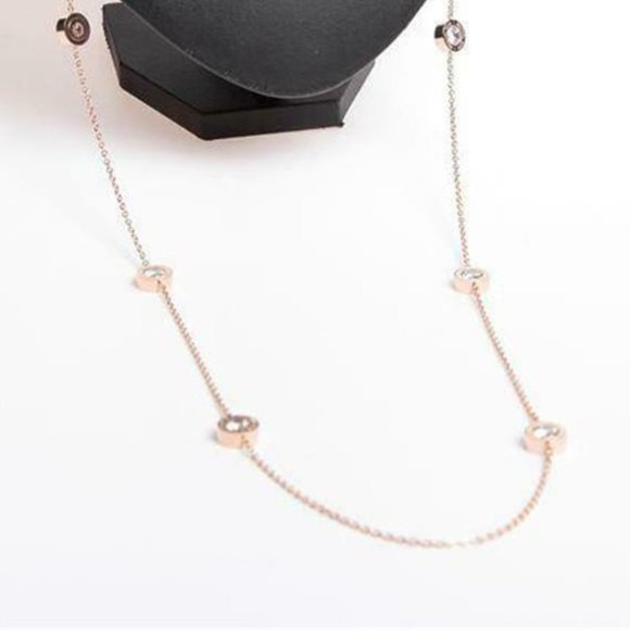 NEW Michael Kors Crystal Fulton Station Necklace - Picture 6 of 6